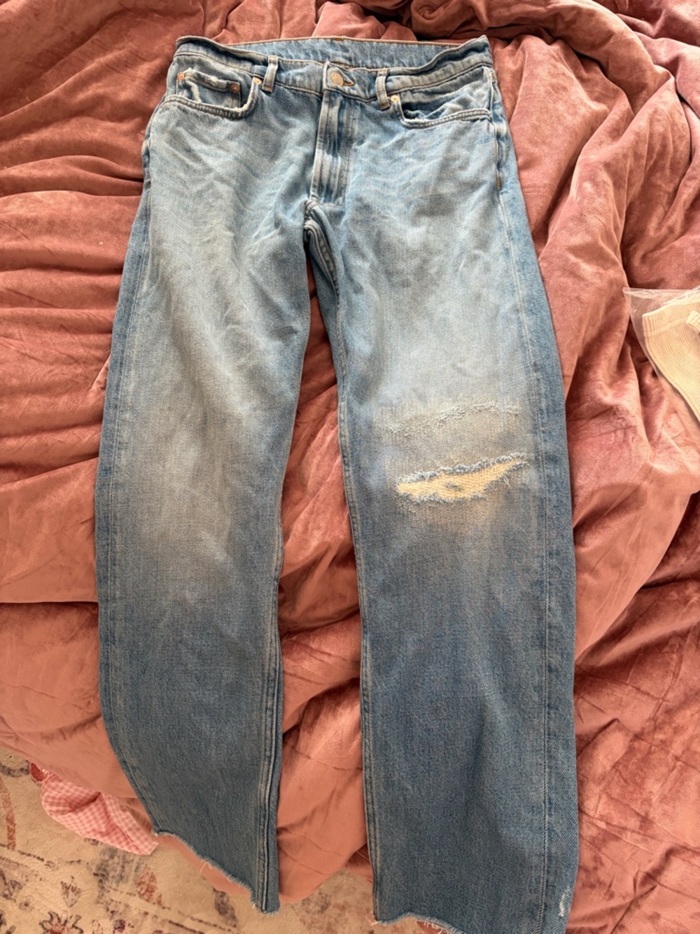 Light Blue Distressed Jeans
